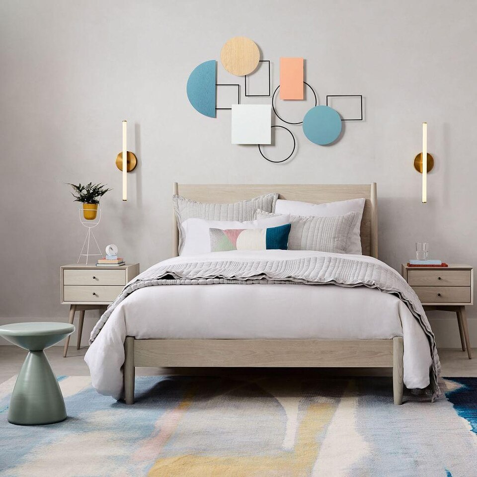 MidCentury Bed Pebble West Elm UK